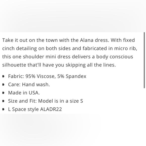 L*Space  Alana Dress NWOT Eucalyptus Large - Picture 5 of 5